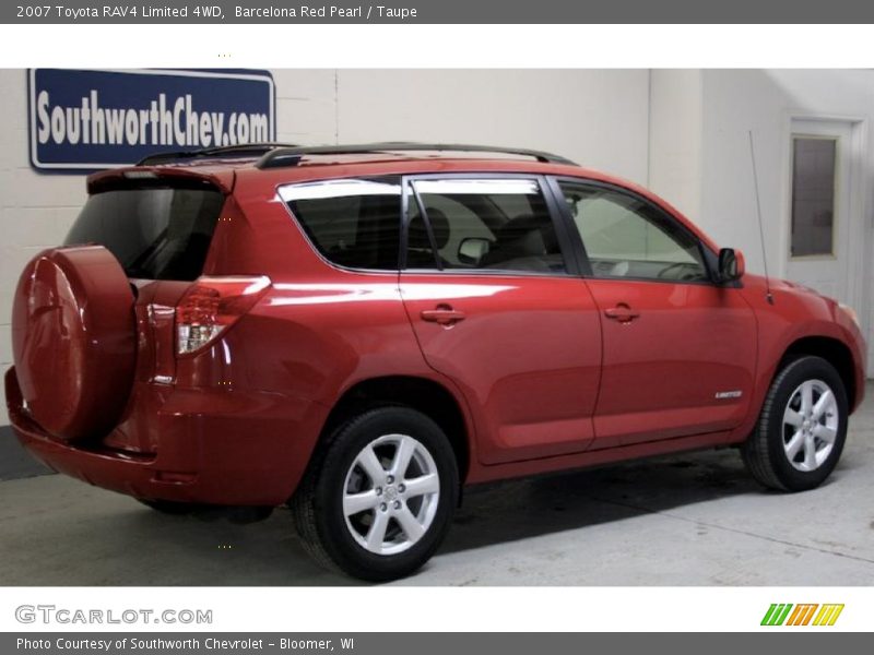 Barcelona Red Pearl / Taupe 2007 Toyota RAV4 Limited 4WD