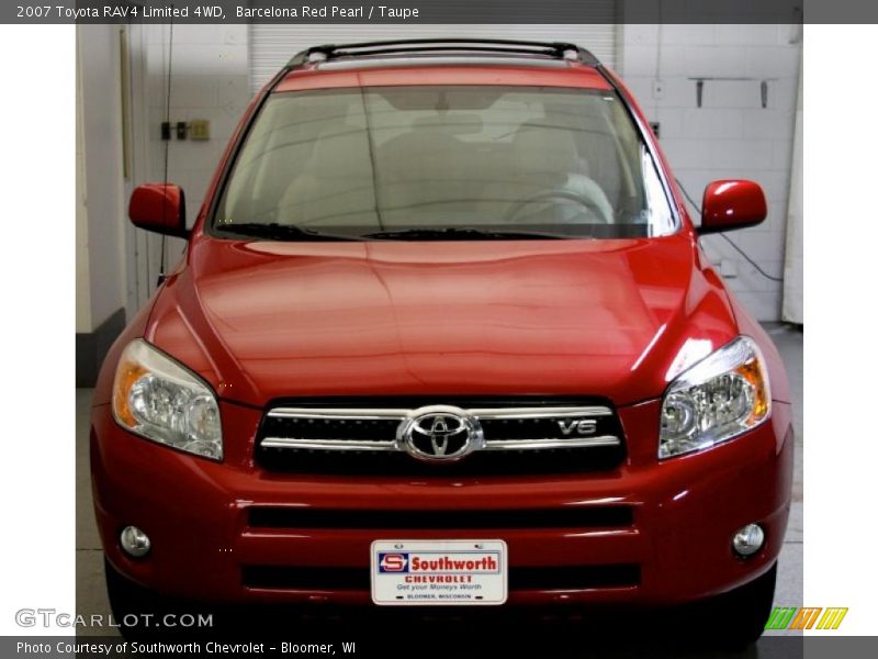 Barcelona Red Pearl / Taupe 2007 Toyota RAV4 Limited 4WD
