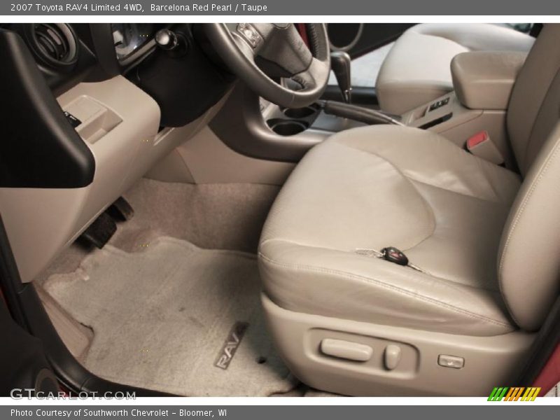 Barcelona Red Pearl / Taupe 2007 Toyota RAV4 Limited 4WD