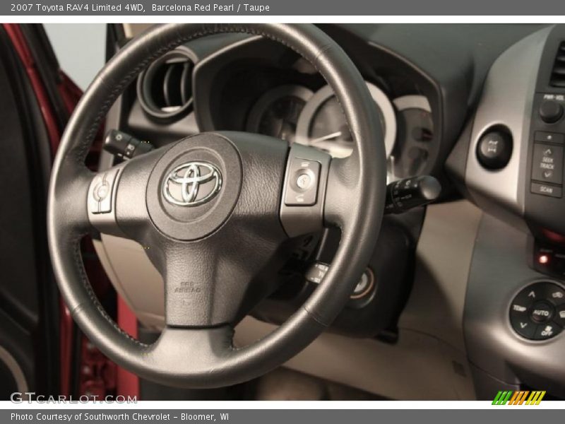 Barcelona Red Pearl / Taupe 2007 Toyota RAV4 Limited 4WD