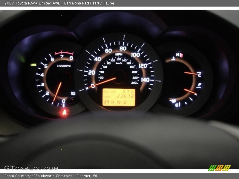 Barcelona Red Pearl / Taupe 2007 Toyota RAV4 Limited 4WD