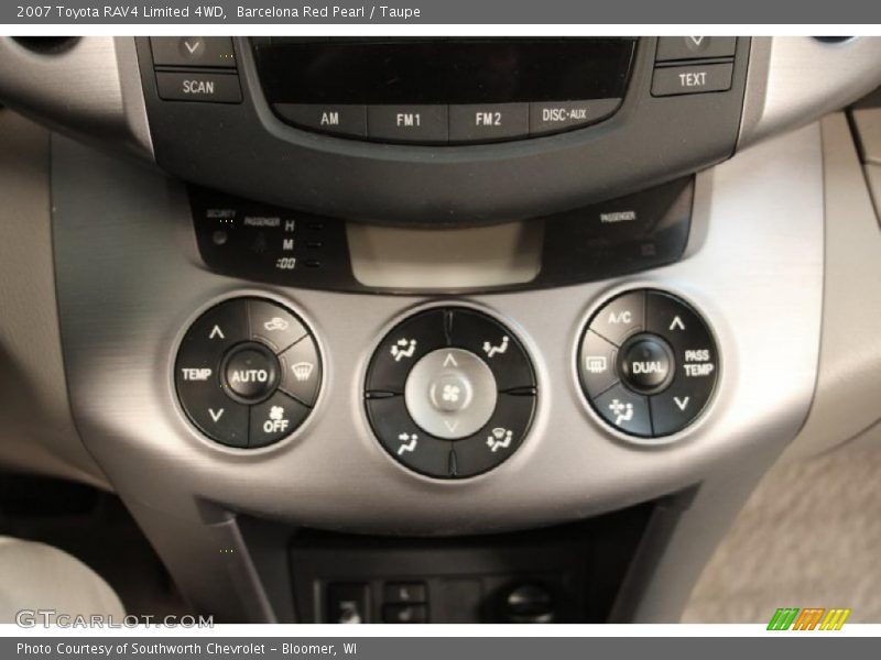 Barcelona Red Pearl / Taupe 2007 Toyota RAV4 Limited 4WD