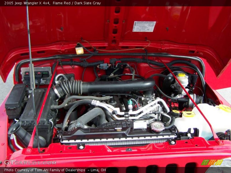 Flame Red / Dark Slate Gray 2005 Jeep Wrangler X 4x4