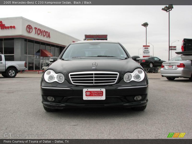 Black / Black 2005 Mercedes-Benz C 230 Kompressor Sedan