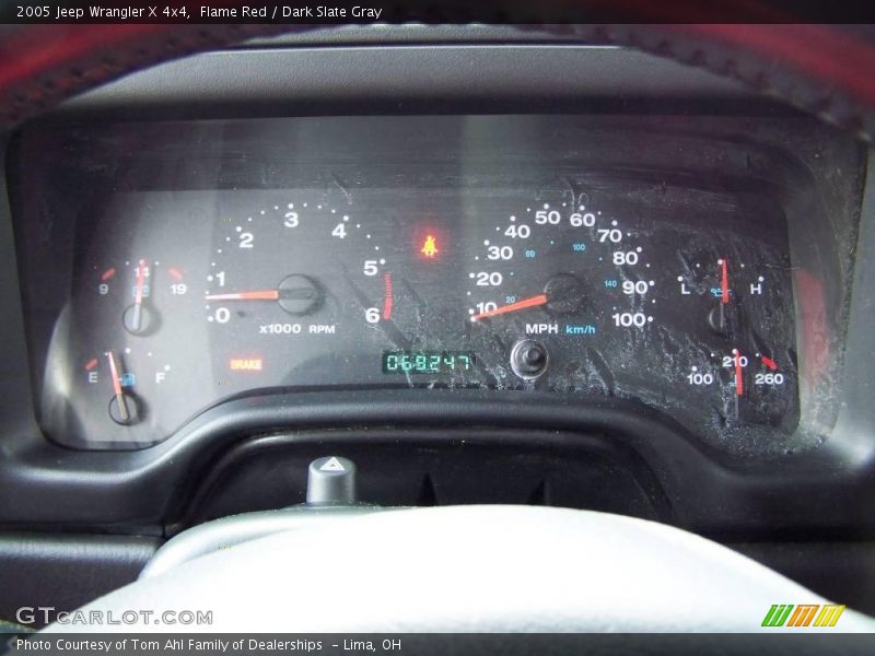 Flame Red / Dark Slate Gray 2005 Jeep Wrangler X 4x4
