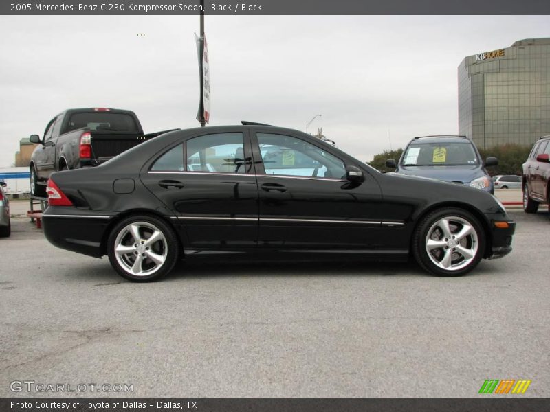 Black / Black 2005 Mercedes-Benz C 230 Kompressor Sedan