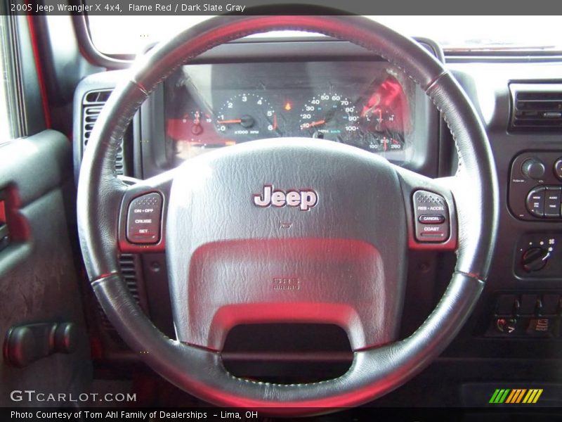 Flame Red / Dark Slate Gray 2005 Jeep Wrangler X 4x4