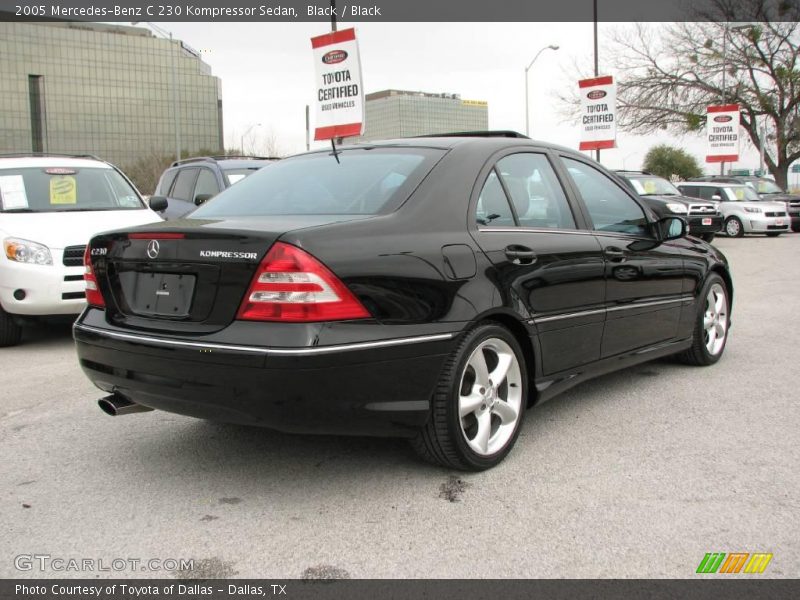 Black / Black 2005 Mercedes-Benz C 230 Kompressor Sedan