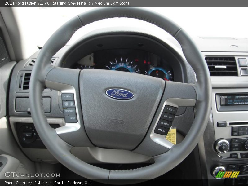 Sterling Grey Metallic / Medium Light Stone 2011 Ford Fusion SEL V6