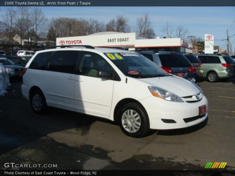 Arctic Frost Pearl / Taupe 2006 Toyota Sienna LE