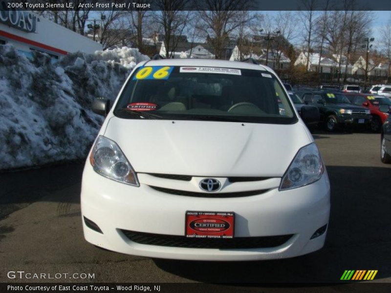 Arctic Frost Pearl / Taupe 2006 Toyota Sienna LE