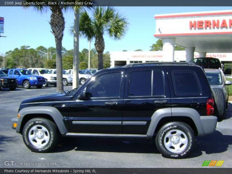 Black / Medium Slate Gray 2006 Jeep Liberty Sport