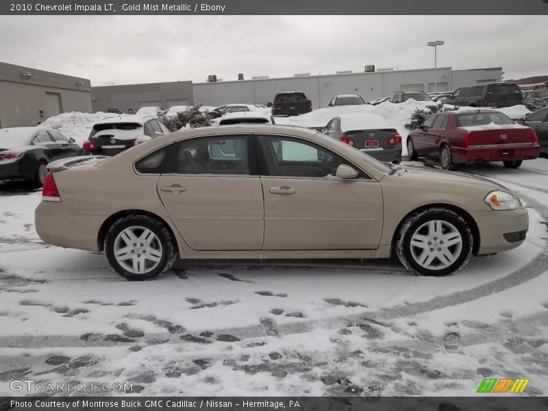 Gold Mist Metallic / Ebony 2010 Chevrolet Impala LT