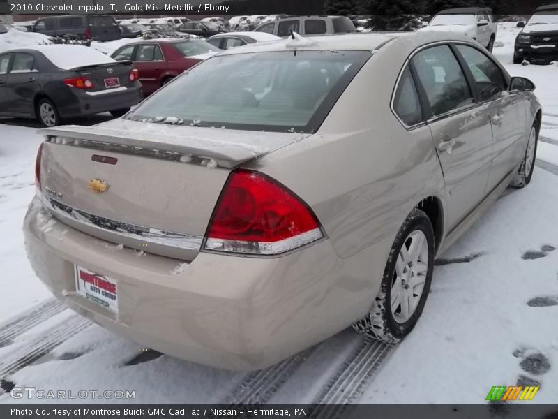 Gold Mist Metallic / Ebony 2010 Chevrolet Impala LT
