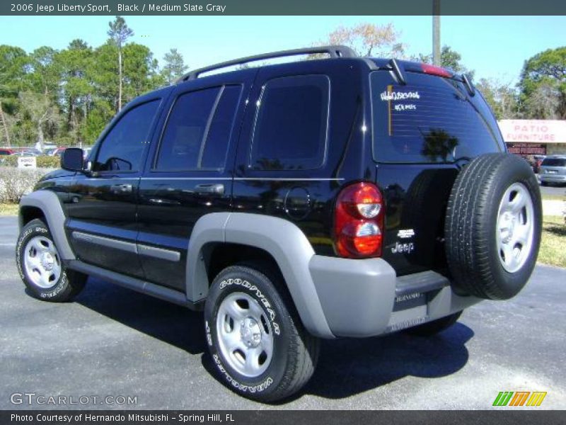 Black / Medium Slate Gray 2006 Jeep Liberty Sport