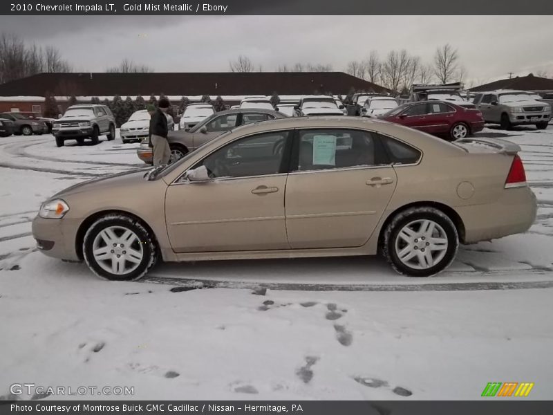Gold Mist Metallic / Ebony 2010 Chevrolet Impala LT