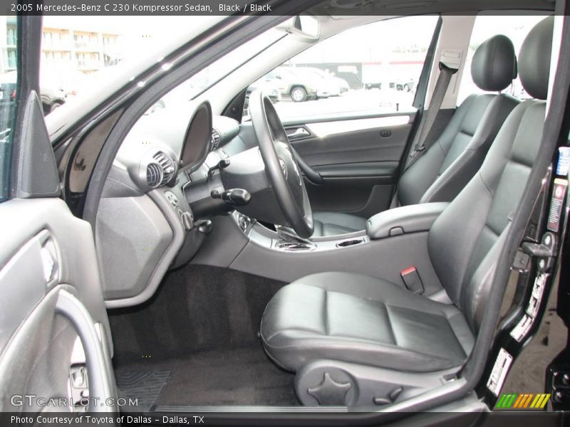 Black / Black 2005 Mercedes-Benz C 230 Kompressor Sedan