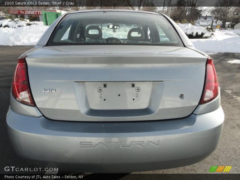 Silver / Gray 2003 Saturn ION 3 Sedan
