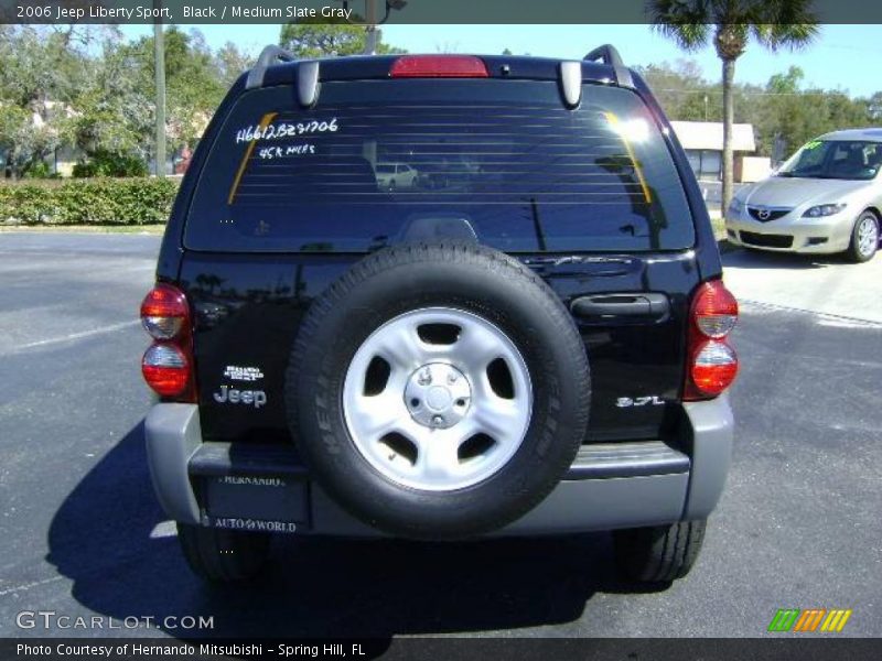 Black / Medium Slate Gray 2006 Jeep Liberty Sport
