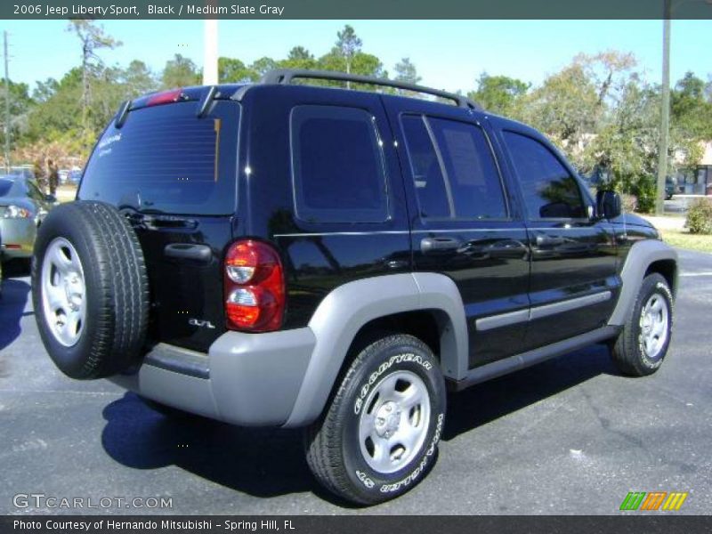 Black / Medium Slate Gray 2006 Jeep Liberty Sport