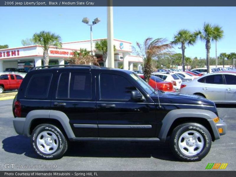 Black / Medium Slate Gray 2006 Jeep Liberty Sport