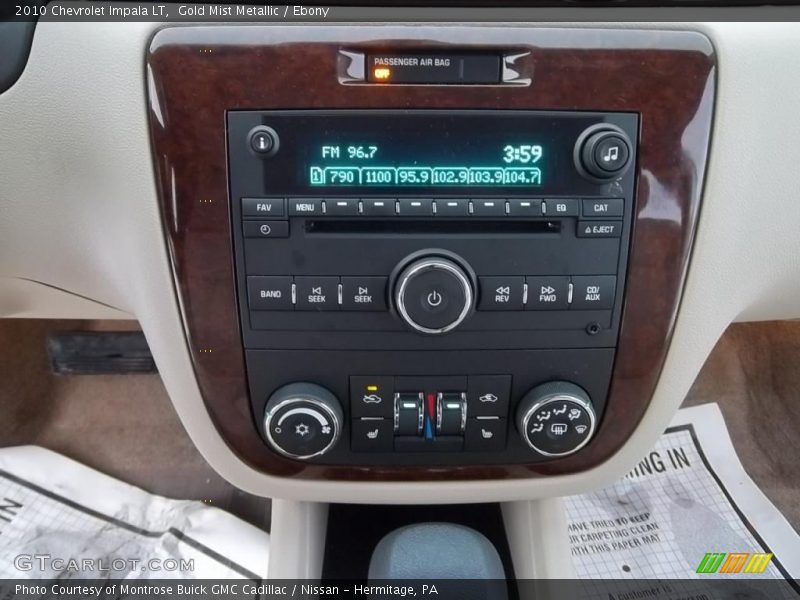 Gold Mist Metallic / Ebony 2010 Chevrolet Impala LT