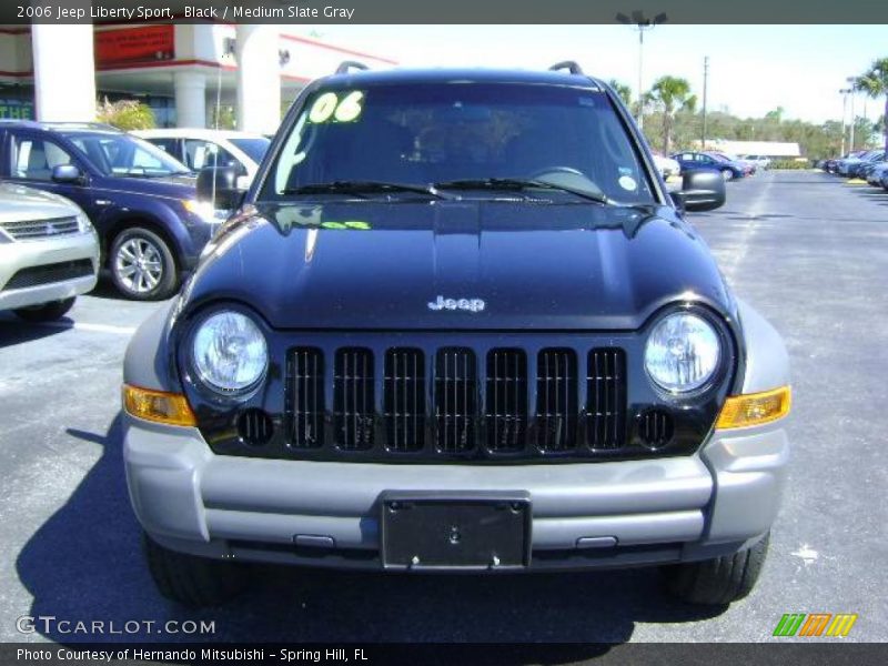 Black / Medium Slate Gray 2006 Jeep Liberty Sport