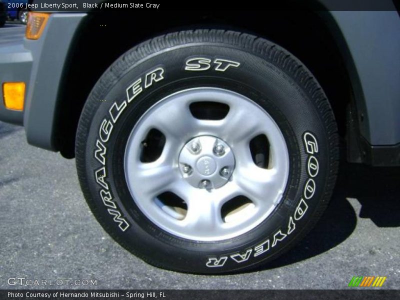 Black / Medium Slate Gray 2006 Jeep Liberty Sport