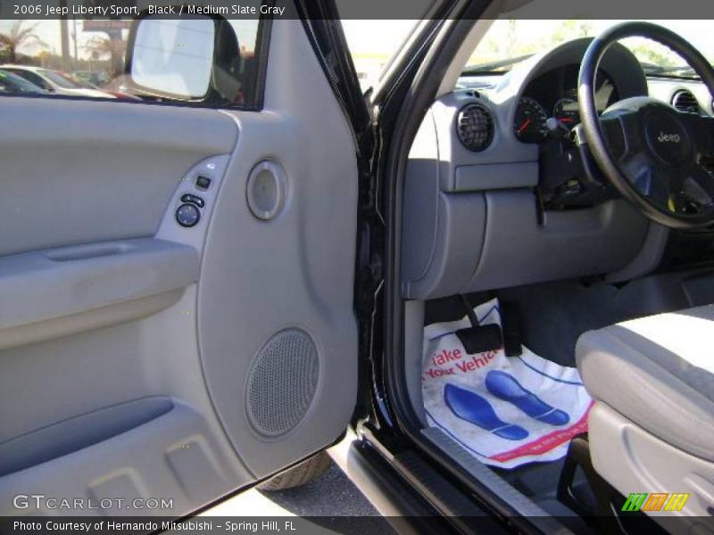 Black / Medium Slate Gray 2006 Jeep Liberty Sport