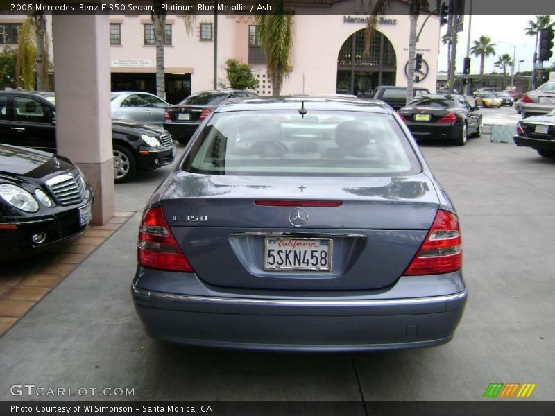 Platinum Blue Metallic / Ash 2006 Mercedes-Benz E 350 Sedan