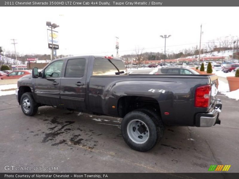 Taupe Gray Metallic / Ebony 2011 Chevrolet Silverado 3500HD LTZ Crew Cab 4x4 Dually