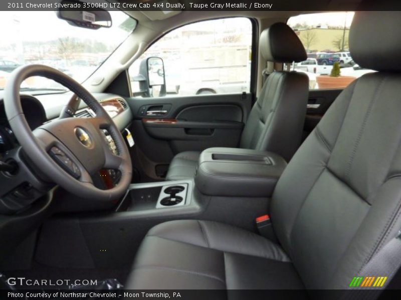 Taupe Gray Metallic / Ebony 2011 Chevrolet Silverado 3500HD LTZ Crew Cab 4x4 Dually