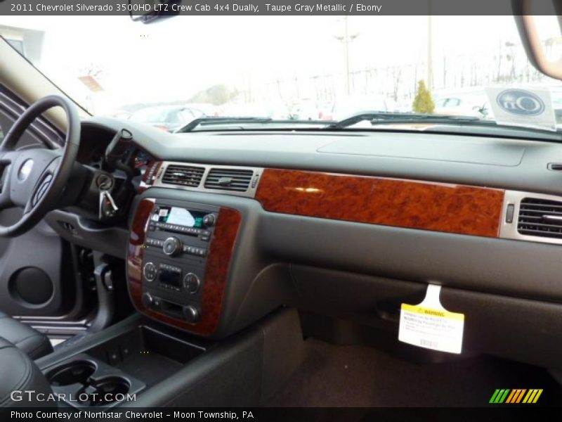 Taupe Gray Metallic / Ebony 2011 Chevrolet Silverado 3500HD LTZ Crew Cab 4x4 Dually