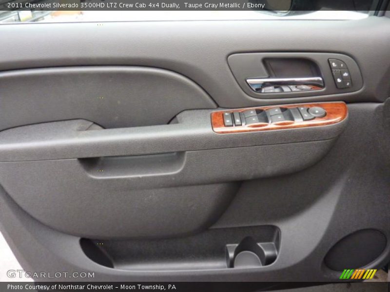 Taupe Gray Metallic / Ebony 2011 Chevrolet Silverado 3500HD LTZ Crew Cab 4x4 Dually