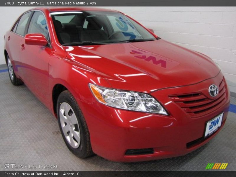 Barcelona Red Metallic / Ash 2008 Toyota Camry LE