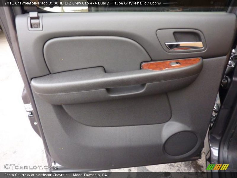 Taupe Gray Metallic / Ebony 2011 Chevrolet Silverado 3500HD LTZ Crew Cab 4x4 Dually