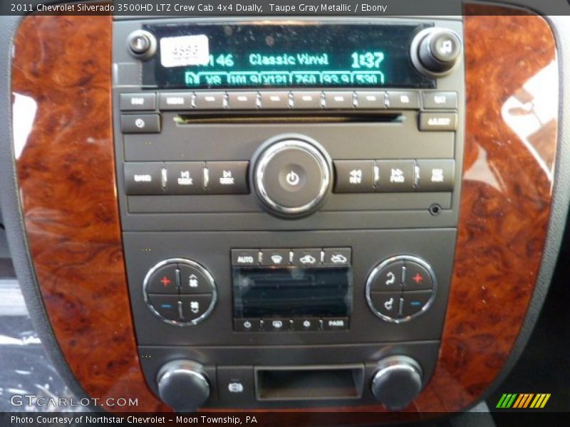 Taupe Gray Metallic / Ebony 2011 Chevrolet Silverado 3500HD LTZ Crew Cab 4x4 Dually