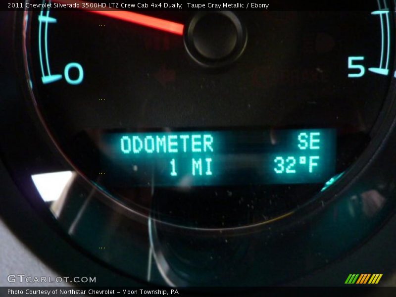 Taupe Gray Metallic / Ebony 2011 Chevrolet Silverado 3500HD LTZ Crew Cab 4x4 Dually