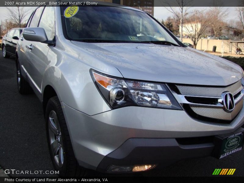 Billet Silver Metallic / Ebony 2007 Acura MDX Sport