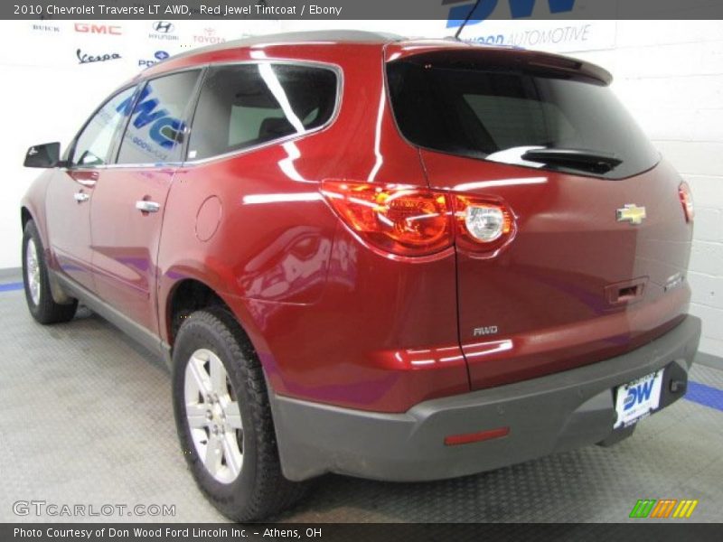 Red Jewel Tintcoat / Ebony 2010 Chevrolet Traverse LT AWD