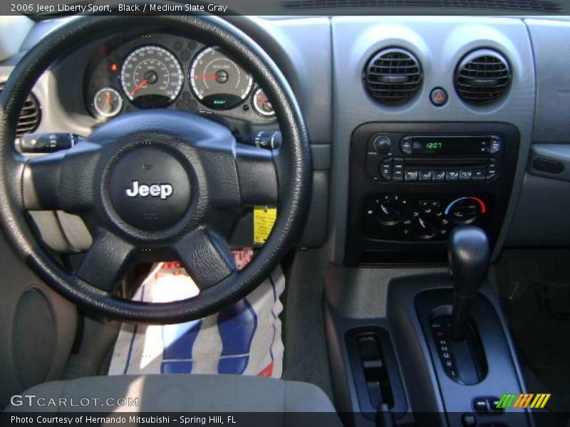 Black / Medium Slate Gray 2006 Jeep Liberty Sport