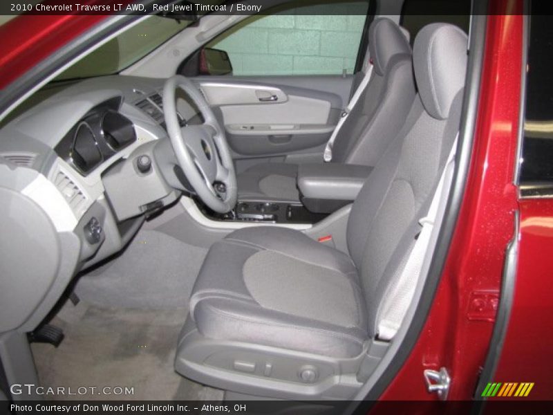 Red Jewel Tintcoat / Ebony 2010 Chevrolet Traverse LT AWD