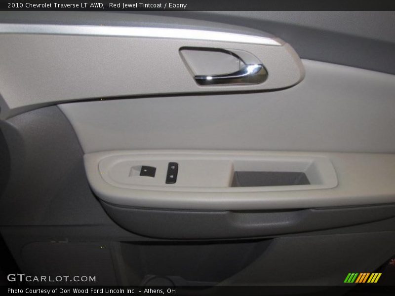 Red Jewel Tintcoat / Ebony 2010 Chevrolet Traverse LT AWD