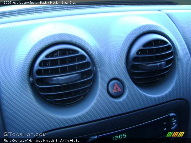 Black / Medium Slate Gray 2006 Jeep Liberty Sport