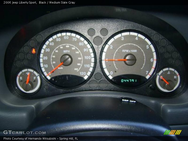 Black / Medium Slate Gray 2006 Jeep Liberty Sport