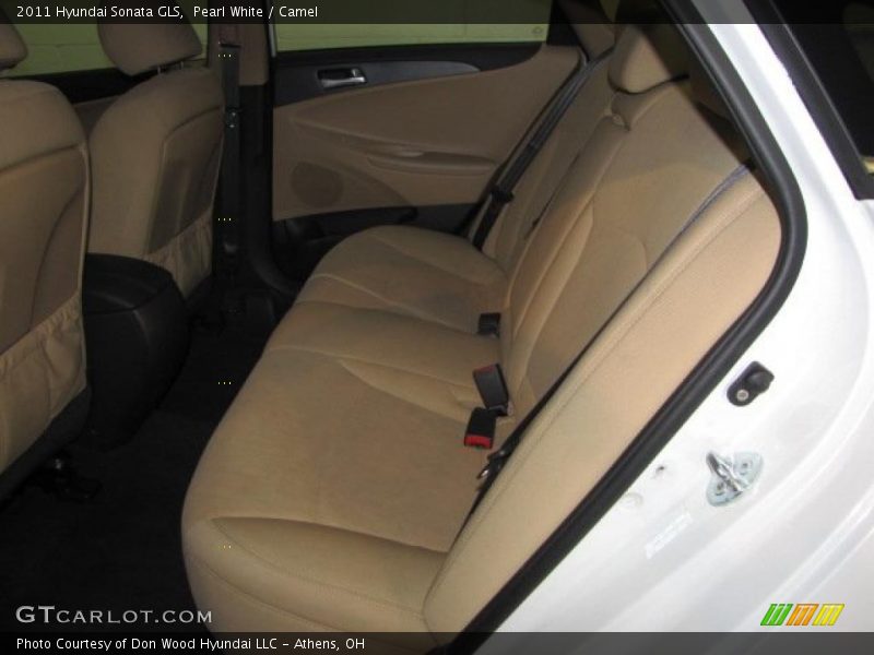 Pearl White / Camel 2011 Hyundai Sonata GLS