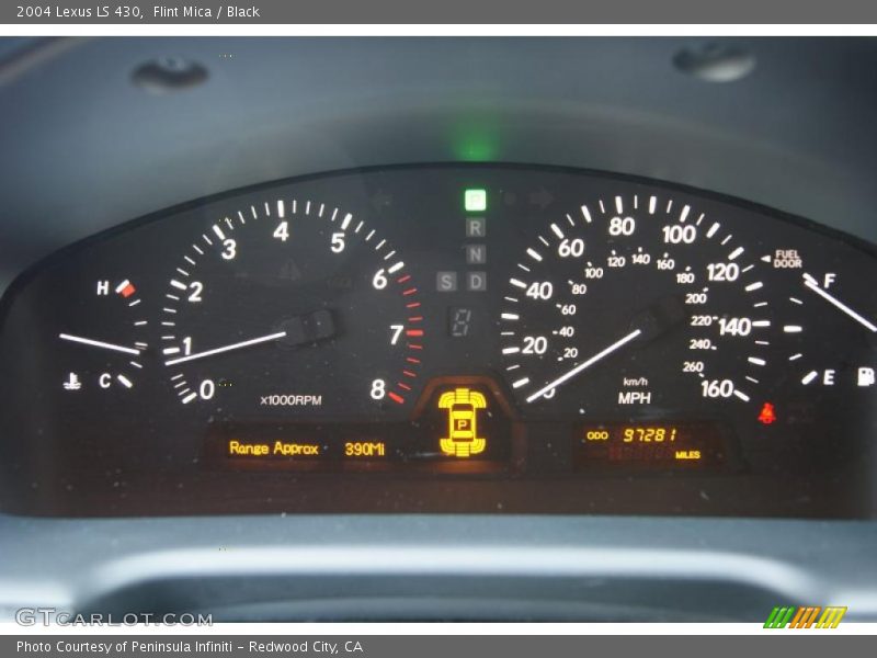 Flint Mica / Black 2004 Lexus LS 430