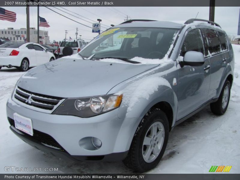 Cool Silver Metallic / Black 2007 Mitsubishi Outlander LS 4WD