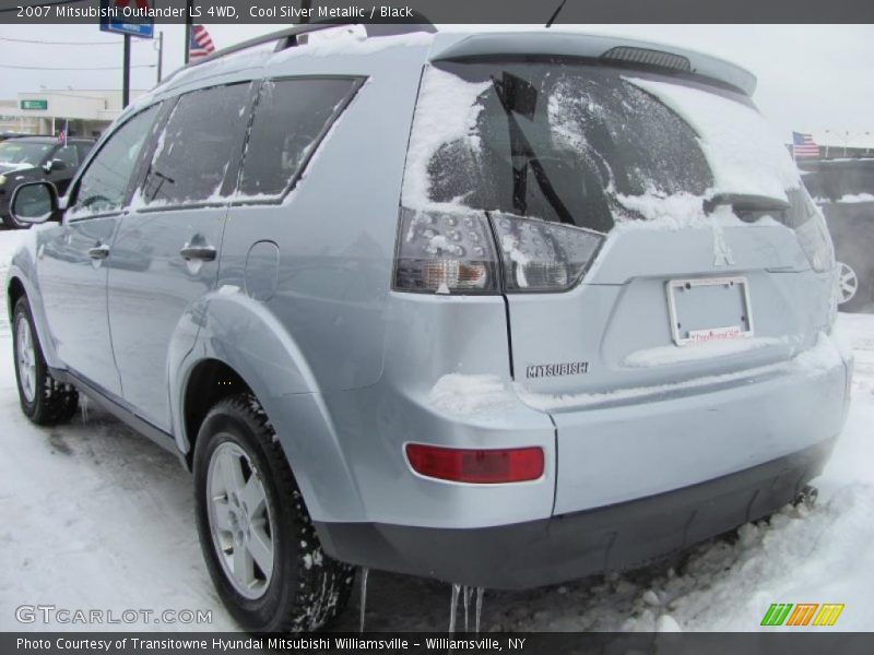 Cool Silver Metallic / Black 2007 Mitsubishi Outlander LS 4WD