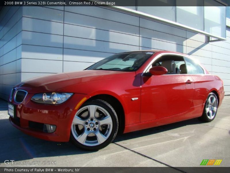 Crimson Red / Cream Beige 2008 BMW 3 Series 328i Convertible